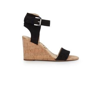 Sam Edelman Willow Suede Cork Wedge Sandal